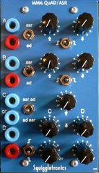 Custom Panel for a MMM Quad ADSR in 2 ply acrylic